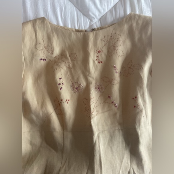 Chic Cream Midi Dress vintage Cynthia Howie - Picture 8 of 11